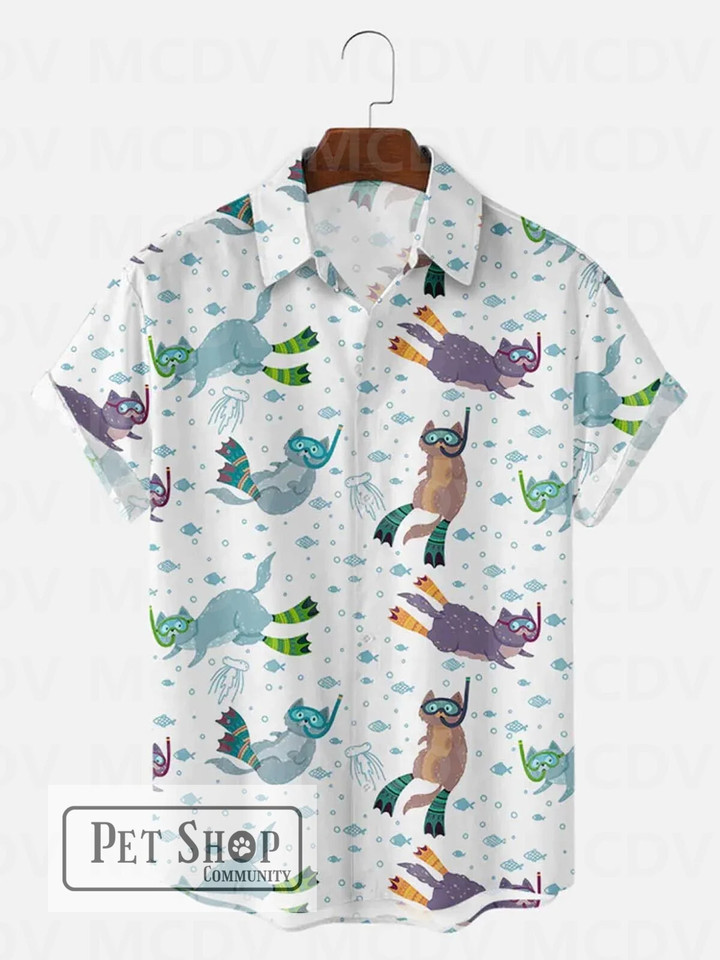 Men's For Women's Love Pets Dog Cute Dachshund Casual Print Shirt 3D Printed Hawaii Shirt
