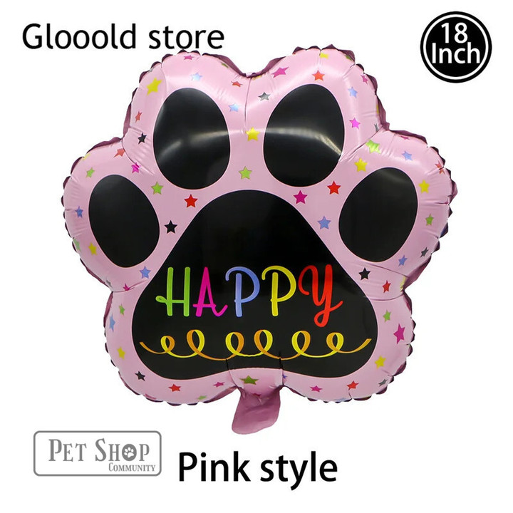 Kids Toys Corgi Husky Helium Balloons Pet Dog Paw Bone Cartoon Animal Ballon Happy Birthday Party Decorations Baby Shower Globos
