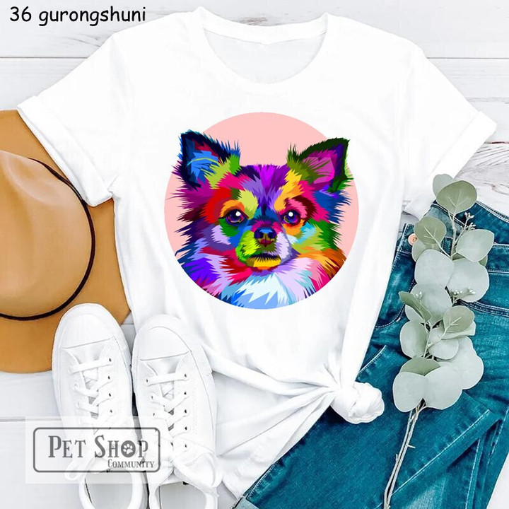 Hot Sale Funny Chihuahua T-shirt for Women