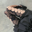 Gothic Fishnets Stockings Lolita Mesh Tights for Women Netting Stockings Y2k Pantyhose With Pattern Leggings Sexy Lingerie
