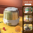 Large Food Storage Container 360 ° Rotating Rice Barrels Sealed Cereal Dispenser Rice Tank, Grain Box, Kitchen Storage Container