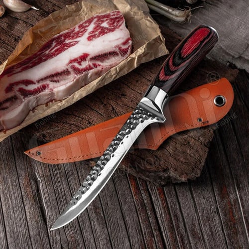 Handmade Stainless Steel Kitchen Chef Boning Knife Fishing Knife Sharp Meat Cleaver Butcher Knife Slicing Slaughter Knives Tool