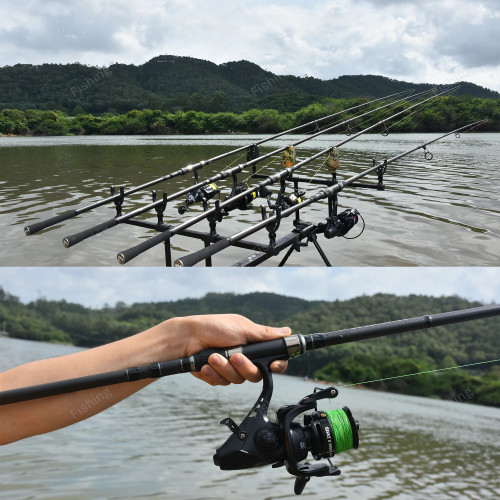 BIUTIFU 2Tips Carp Fishing Rod 3.5lb 7Sections 4.2/3.6/3.0m 30t Carbon Fiber Travel Throwing 60-150m Shore Casting Spinning Pole