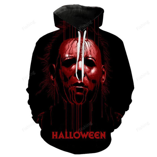 Halloween Hoodies Horror Michael Myers 3D Print Men Women Fashion Sweatshirts Oversized Hoodie Kids Pullovers Tracksuit Clothing