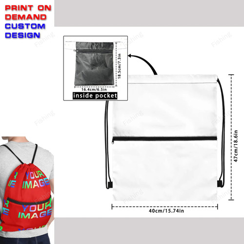 Custom Anime Cartoon Bag Image Name DIY Family Matching Print On Demand Wallets Travel Bags Handbags Team Company Customization