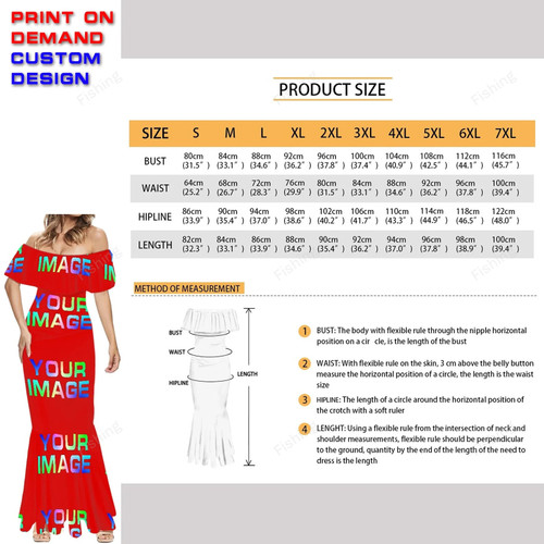 Custom Dress Print On Demand Party Sexy Girls Cartoon Image Design Women Uniforms Matching Clothes Customized DIY Dropshipping