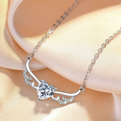 New 925 Sterling Silver Necklace Pendant AAA Zircon For Women Fashion Clavicle Chain Necklaces Wedding Party Jewelry Gift