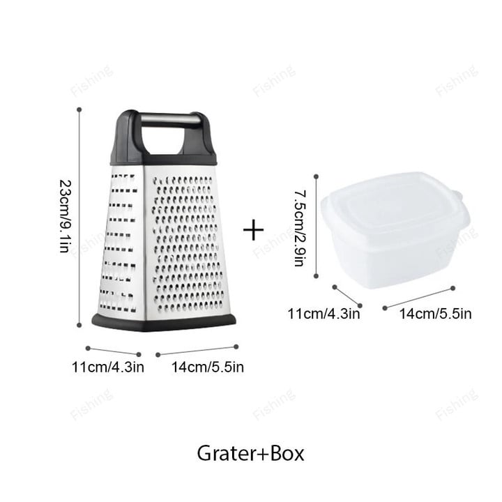 Four-side Box Grater Vegetable Slicer Tower-shaped Potato Cheese Grater Multi-purpose Vegetable Cutter Kitchen Accessories