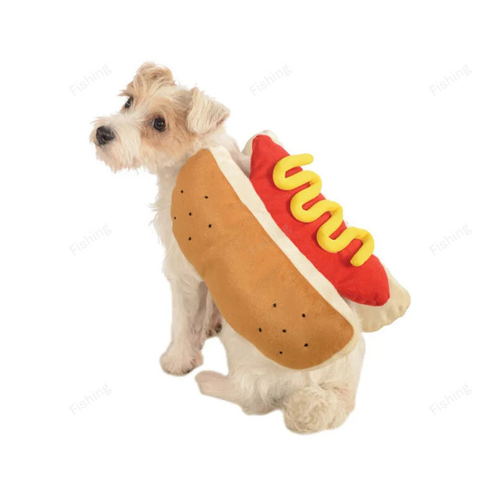 Funny Halloween Costumes For Dogs Puppy Pet Clothing Hot Dog Design Dog Clothes Pet Apparel Dressing Up Cat Party Costume Suit