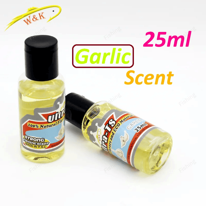 25ml Fishing Scent New Type Garlic Crayfish Flavors for Soft Lure Artificial Fishing Bait ECO Oil Freshwater Swimbait Scents