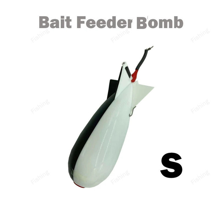 TOLU Fishing Rocket Feeder Large Small Spod Bomb Float Lure Bait Holder 2 Size Pellet Rockets Feeders Position Gear Accessories