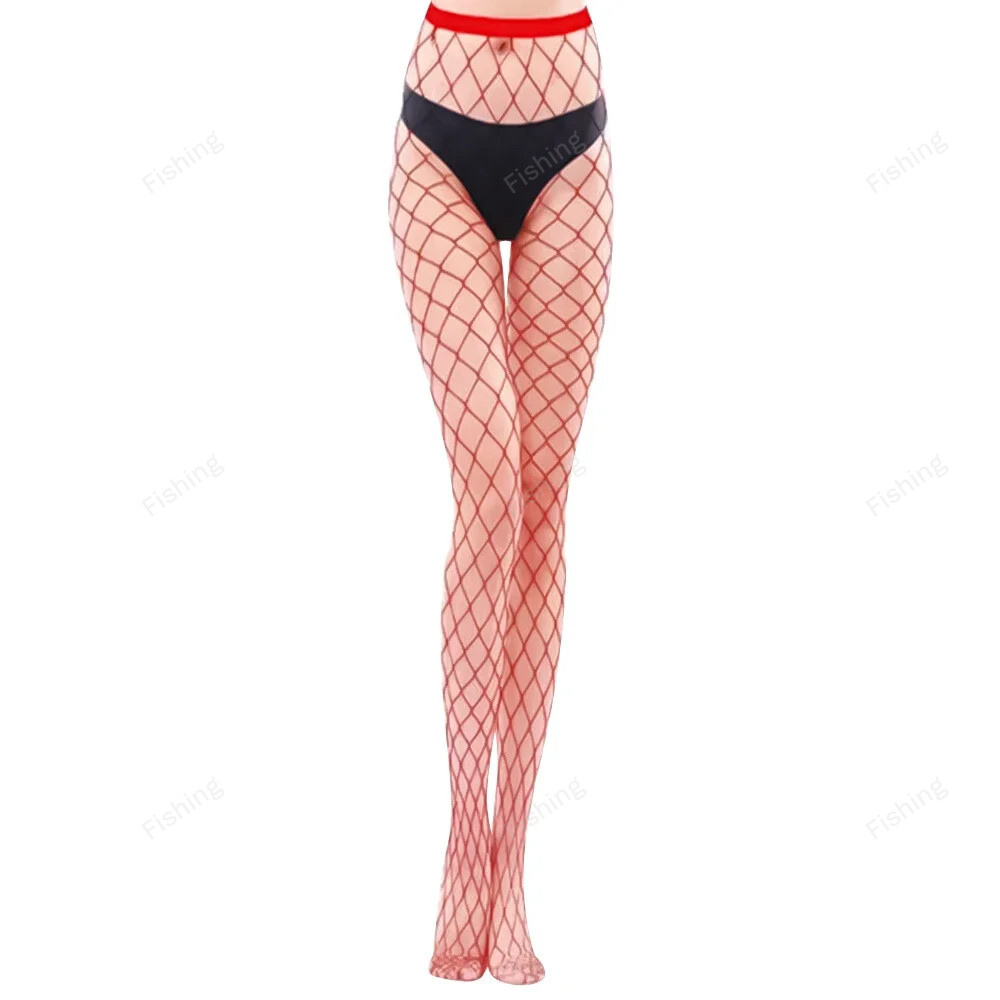 Sexy Fishnet Stockings Lolita Women's Long Fish Net Pantyhose Mesh Nylon Tights Lingerie Skin Thigh High Body Stocking Hosiery