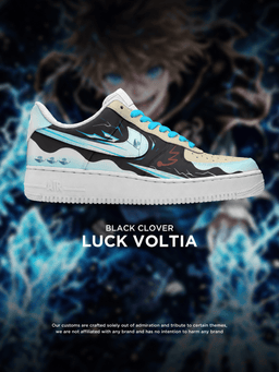 Black Clover Luck Voltia custom shoe design