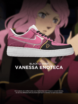 Black Clover Vanessa Enoteca custom shoe design