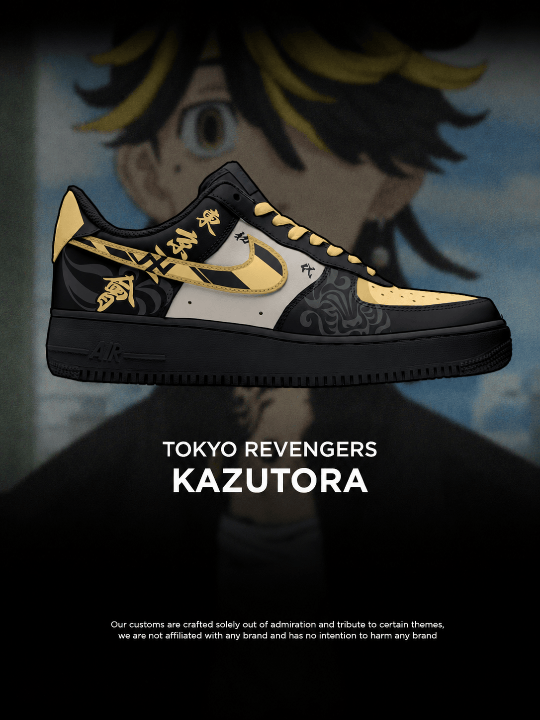Tokyo Revengers Kazutora shoe design