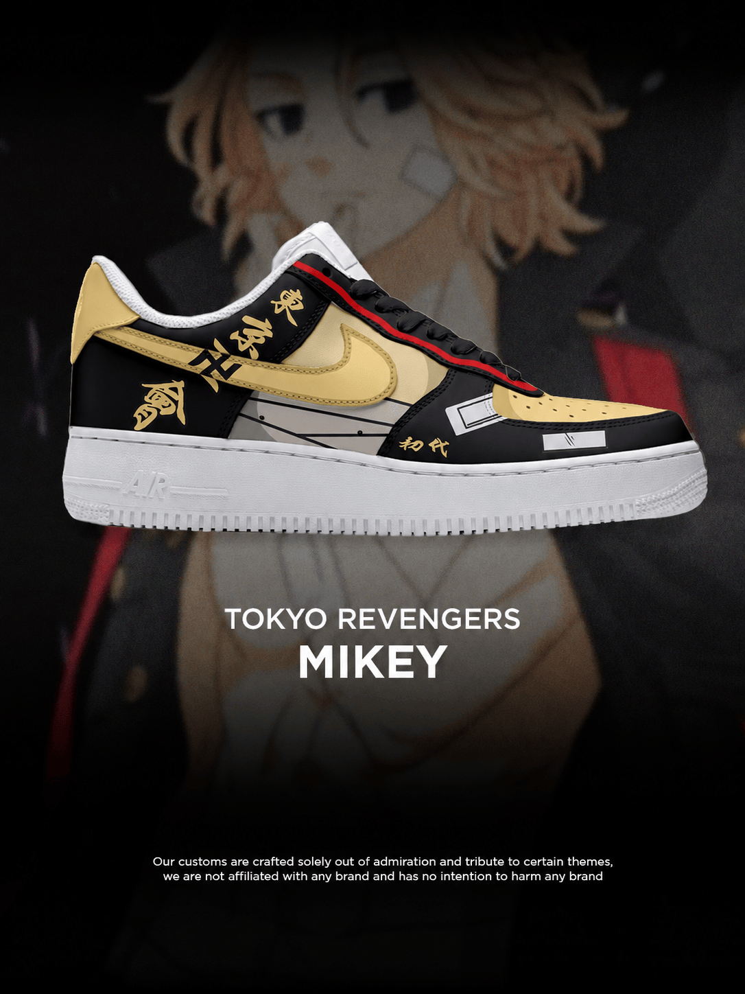 Tokyo Revengers Mikey shoe design