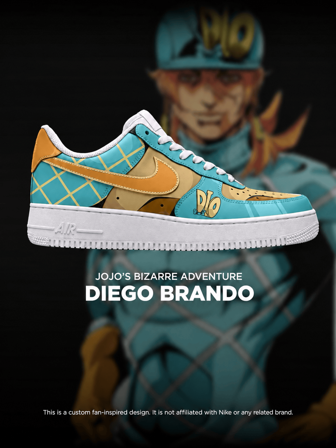 JoJo's Bizarre Adventure Diego Brando shoe design