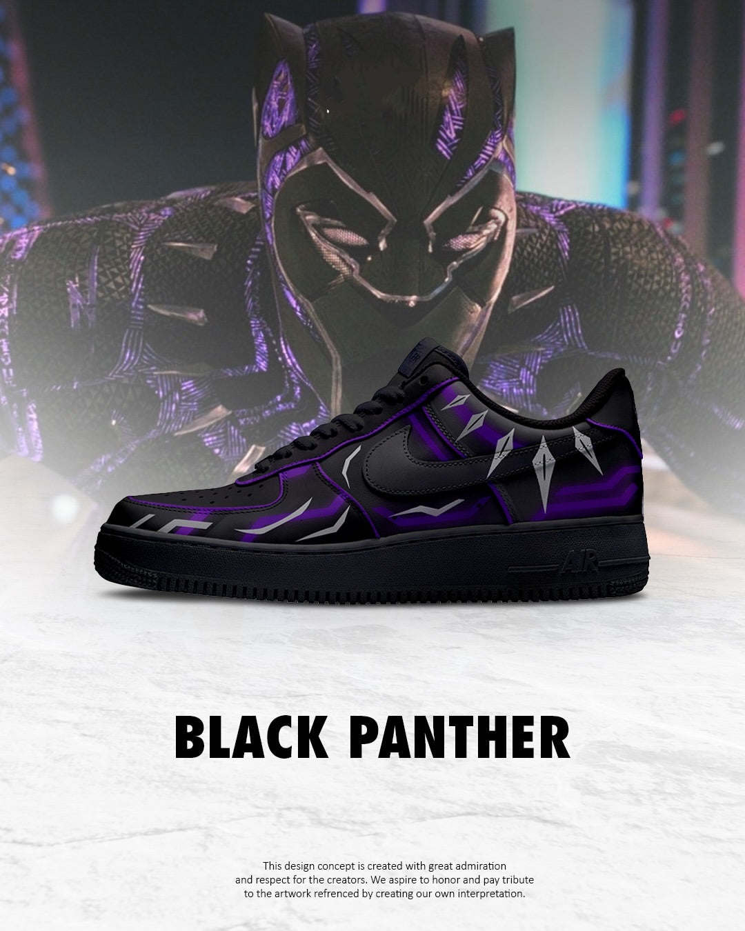 Black Panther Vibranium Suit shoe design