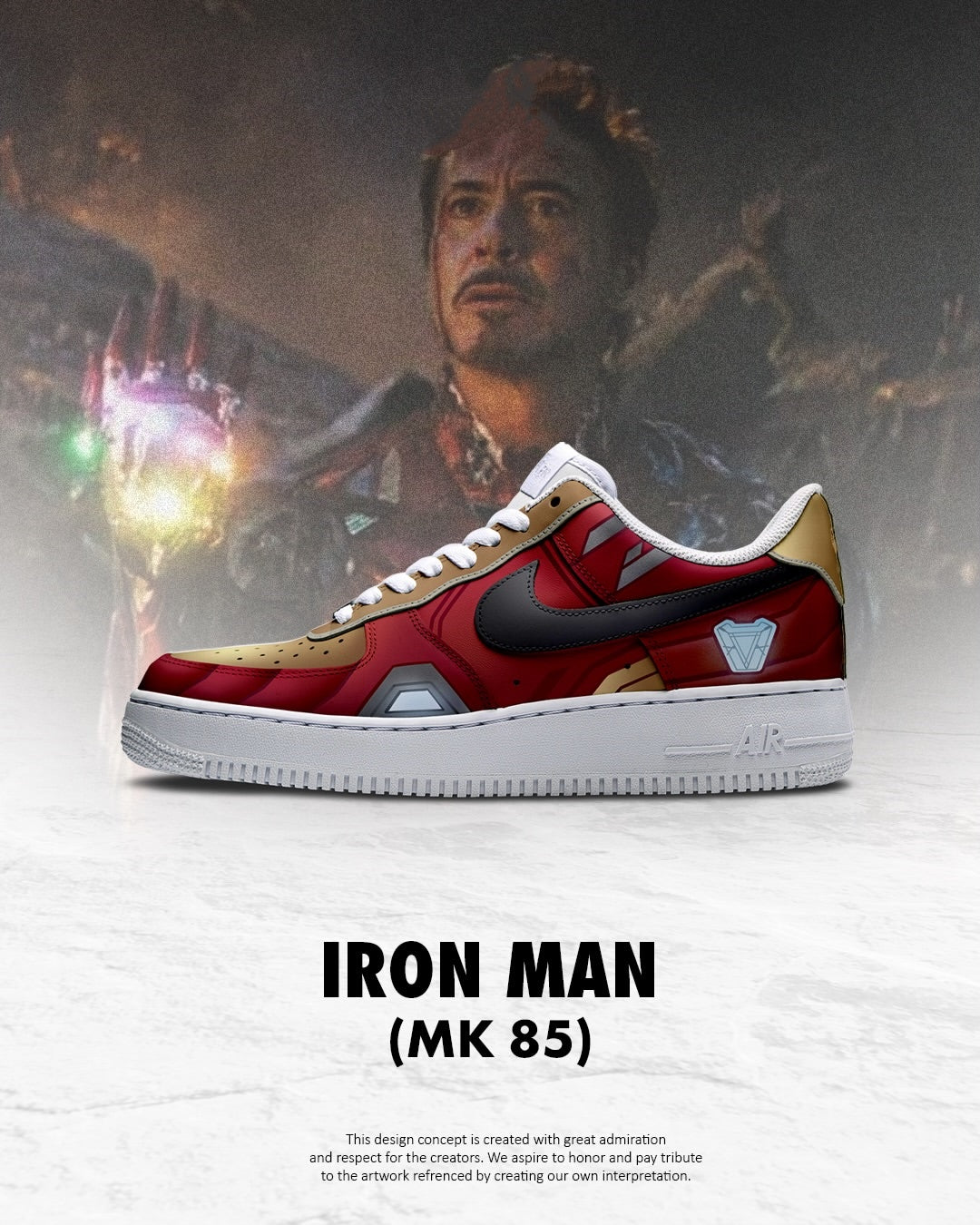 Iron Man MK 85 shoe design
