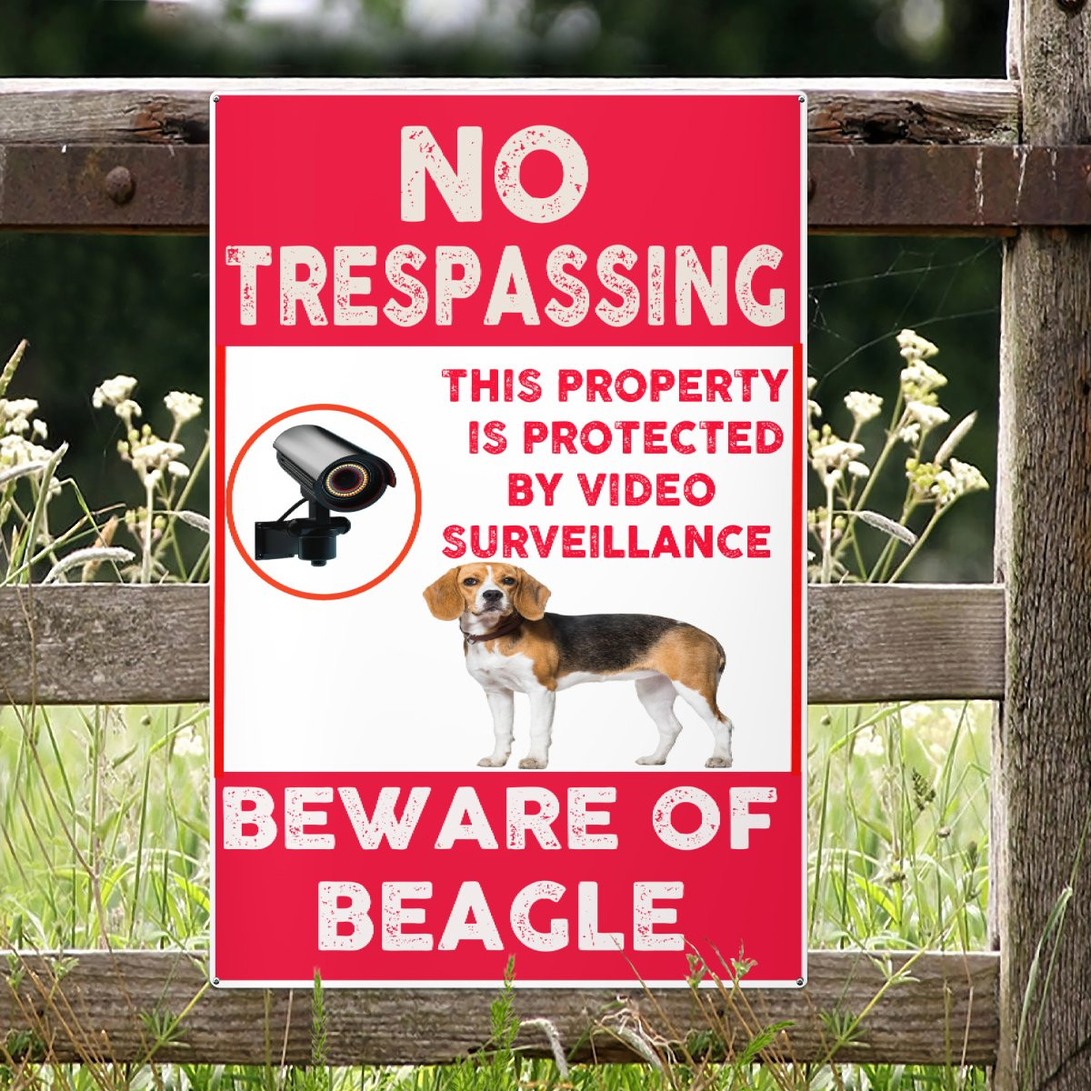 Beagle Metal Tin Sign h - golden tshop