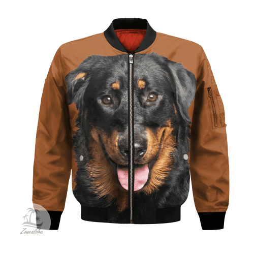 Beauceron - Unisex 3D Graphic Bomber Jacket