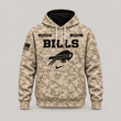 Buffalo Bills | Personalized Desert Camo Military Hoodie