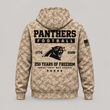 Carolina Panthers | Personalized Desert Camo Military Hoodie