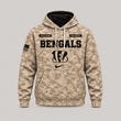 Cincinnati Bengals | Personalized Desert Camo Military Hoodie