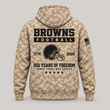 Cleveland Browns | Personalized Desert Camo Military Hoodie