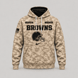 Cleveland Browns | Personalized Desert Camo Military Hoodie