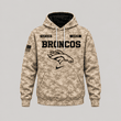 Denver Broncos | Personalized Desert Camo Military Hoodie
