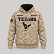 Houston Texans | Personalized Desert Camo Military Hoodie
