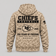 Kansas City Chiefs | Personalized Desert Camo Military Hoodie