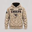 Kansas City Chiefs | Personalized Desert Camo Military Hoodie