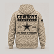 Dallas Cowboys | Personalized Desert Camo Military Hoodie