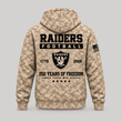 Las Vegas Raiders | Personalized Desert Camo Military Hoodie