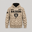 Las Vegas Raiders | Personalized Desert Camo Military Hoodie