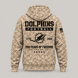 Miami Dolphins | Personalized Desert Camo Military Hoodie
