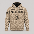 Minnesota Vikings | Personalized Desert Camo Military Hoodie