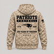 New England Patriots | Personalized Desert Camo Military Hoodie
