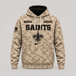 New Orleans Saints | Personalized Desert Camo Military Hoodie