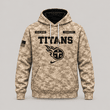 Tennessee Titans | Personalized Desert Camo Military Hoodie