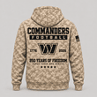 Washington Commanders | Personalized Desert Camo Military Hoodie