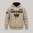 Washington Commanders | Personalized Desert Camo Military Hoodie