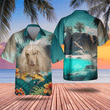 Afghan Hound - 3D Tropical Hawaiian Shirt