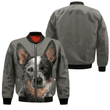 Australian Cattle Dog - Unisex 3D Graphic Bomber Jacket