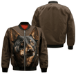 Australian Kelpie 1 AI - Unisex 3D Graphic Bomber Jacket