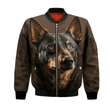 Australian Kelpie 1 AI - Unisex 3D Graphic Bomber Jacket