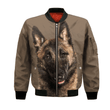 Belgain Malinois - Unisex 3D Graphic Bomber Jacket