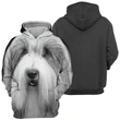 Bearded Collie - Unisex 3D Graphic Hoodie